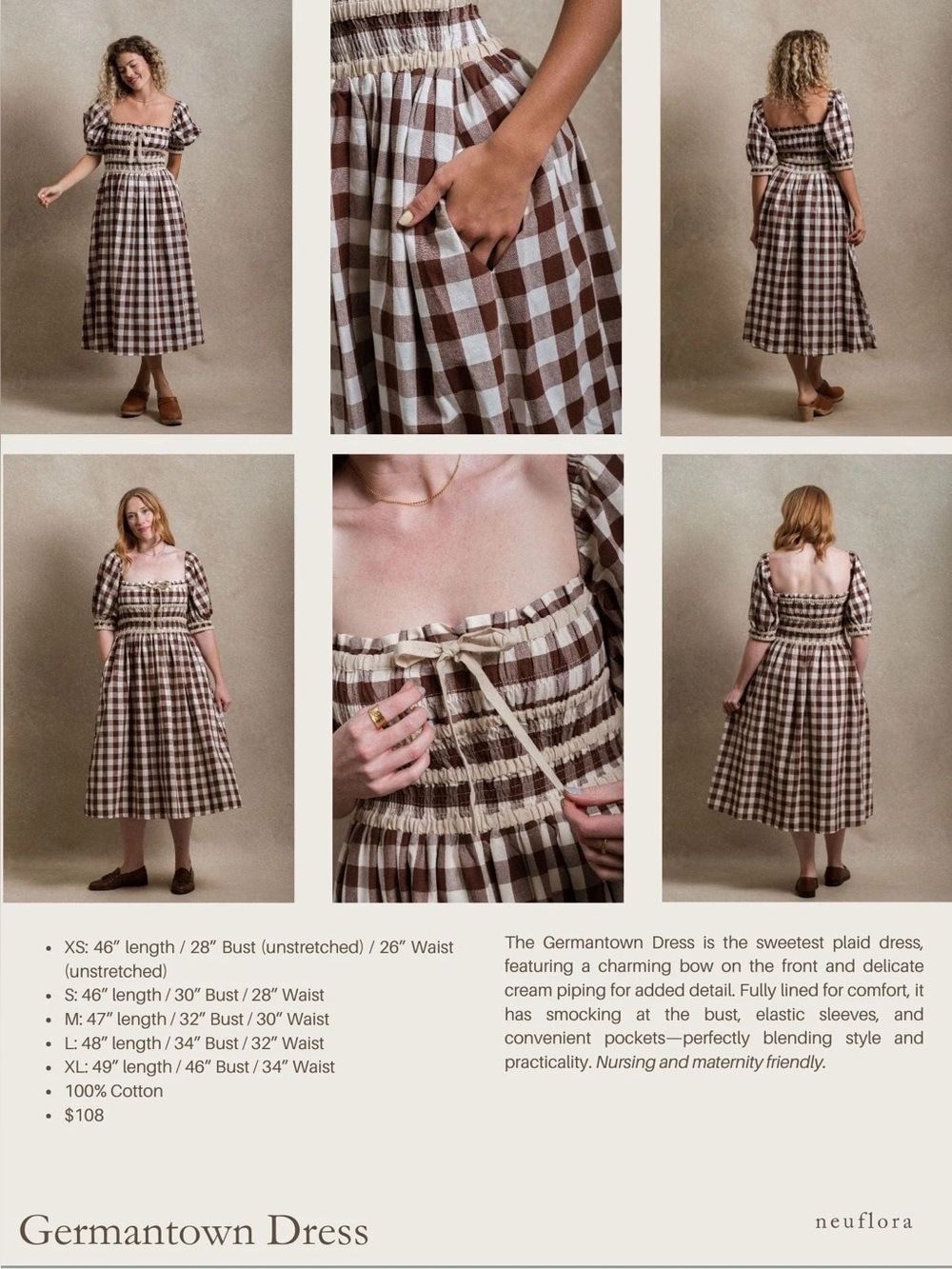 NWT! Neuflora Germantown dress